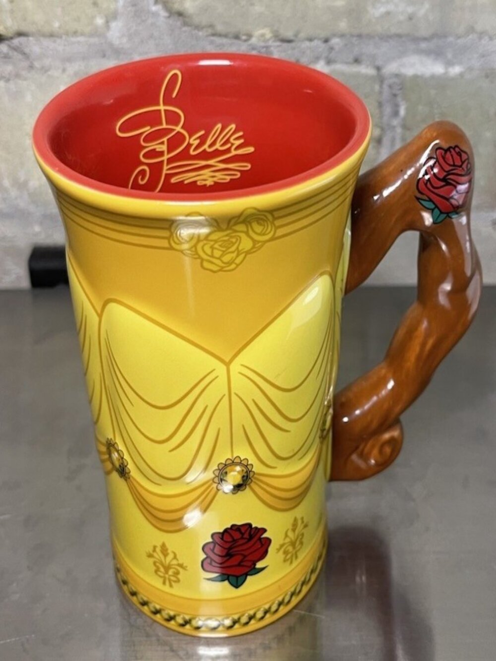 Disney Parks Princess Belle Beauty & the Beast Signature Yellow Dress Coffee Mug